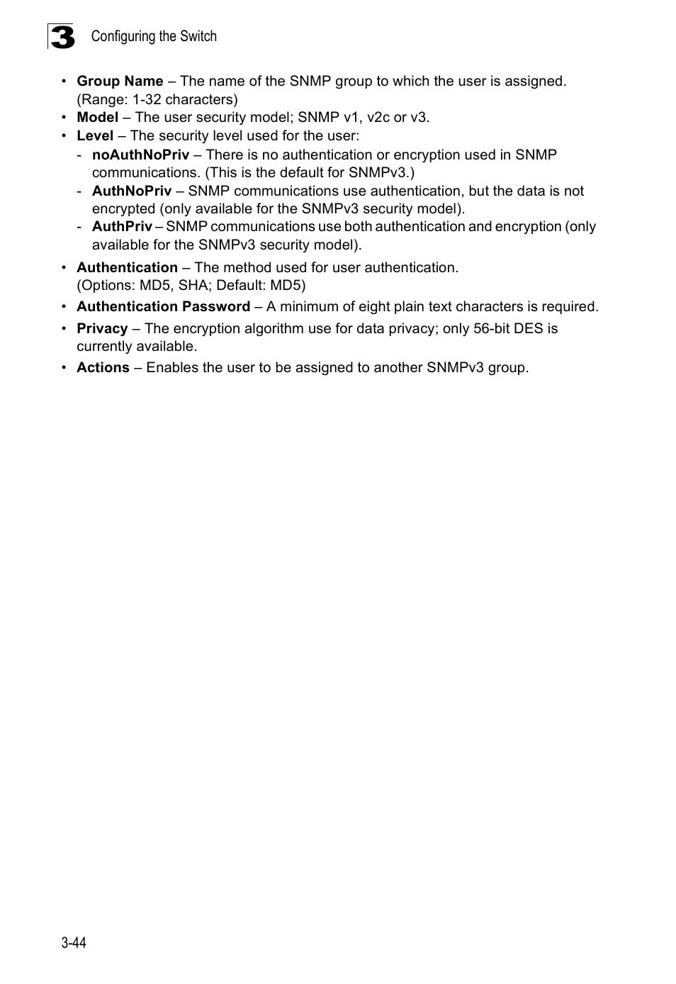 Accton Technology Edge-corE Fast Ethernet Switch ES3528M-SFP User Manual | Page 94 / 644