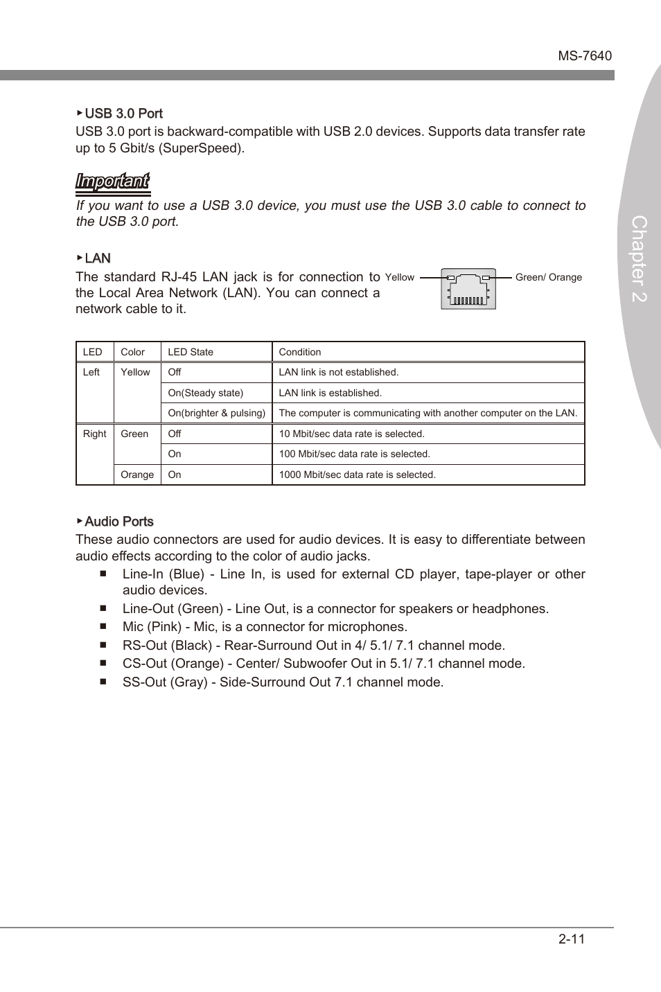 Chapter 2, Important | MSI 990XA-GD55 User Manual | Page 27 / 74