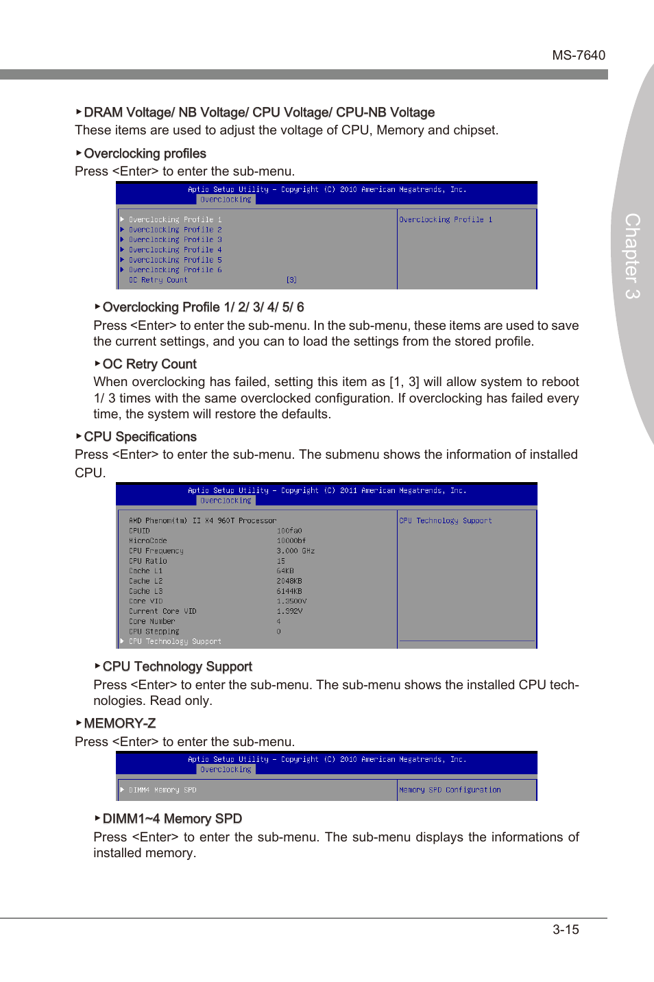 Chapter 3 | MSI 990XA-GD55 User Manual | Page 51 / 74