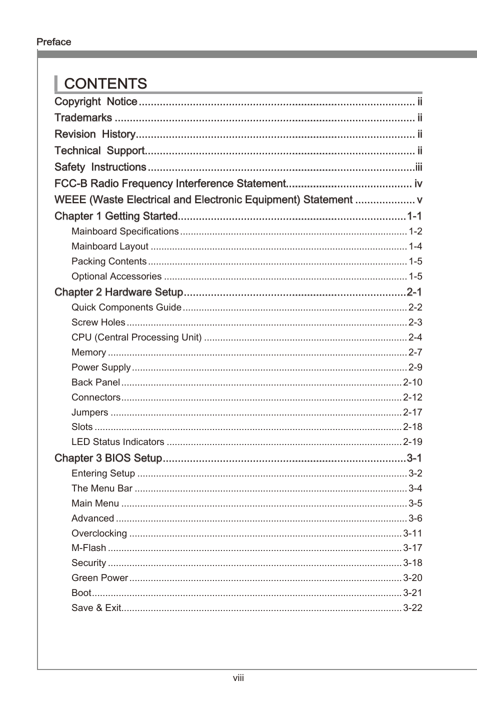 MSI 990XA-GD55 User Manual | Page 8 / 74