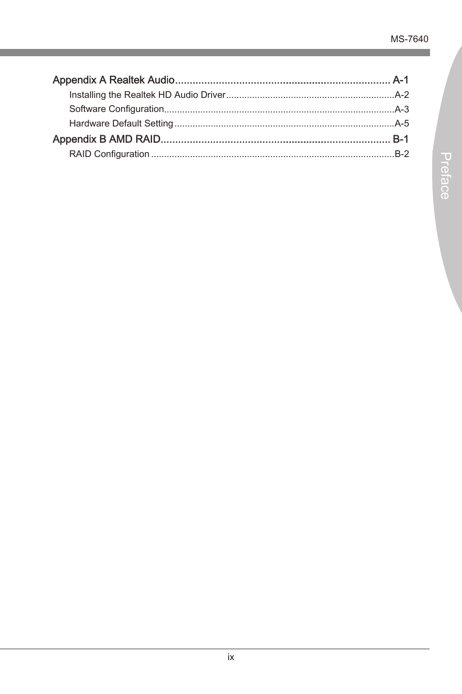 Preface | MSI 990XA-GD55 User Manual | Page 9 / 74