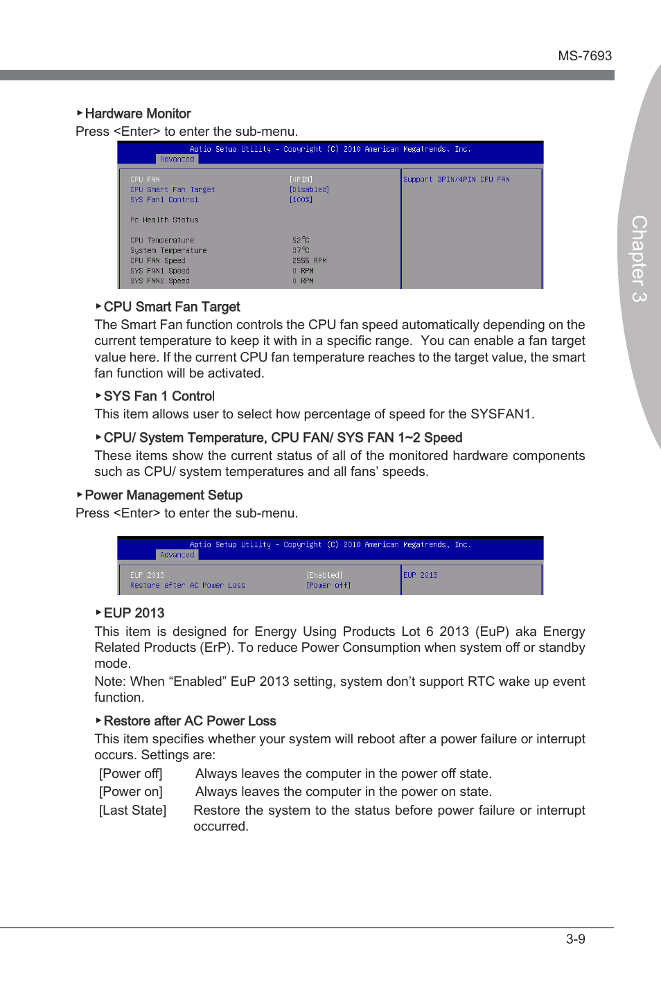 Chapter 3 | MSI 970A-G45 User Manual | Page 45 / 76