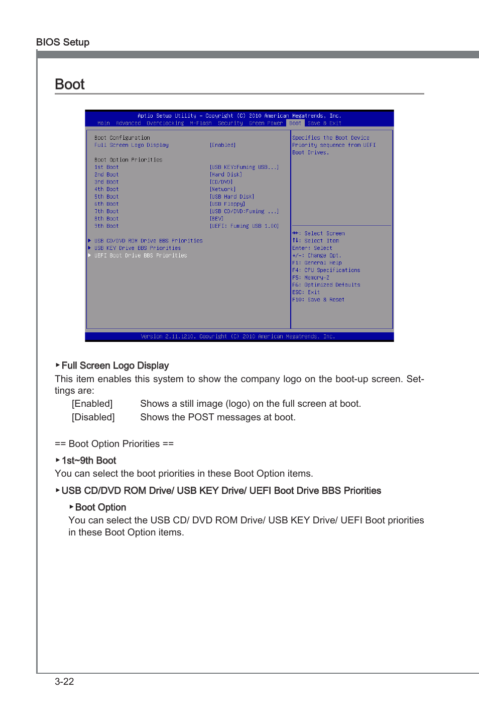 Boot, Boot -22, Chapter 3 | Chapter 3 boot | MSI 970A-G45 User Manual | Page 58 / 76