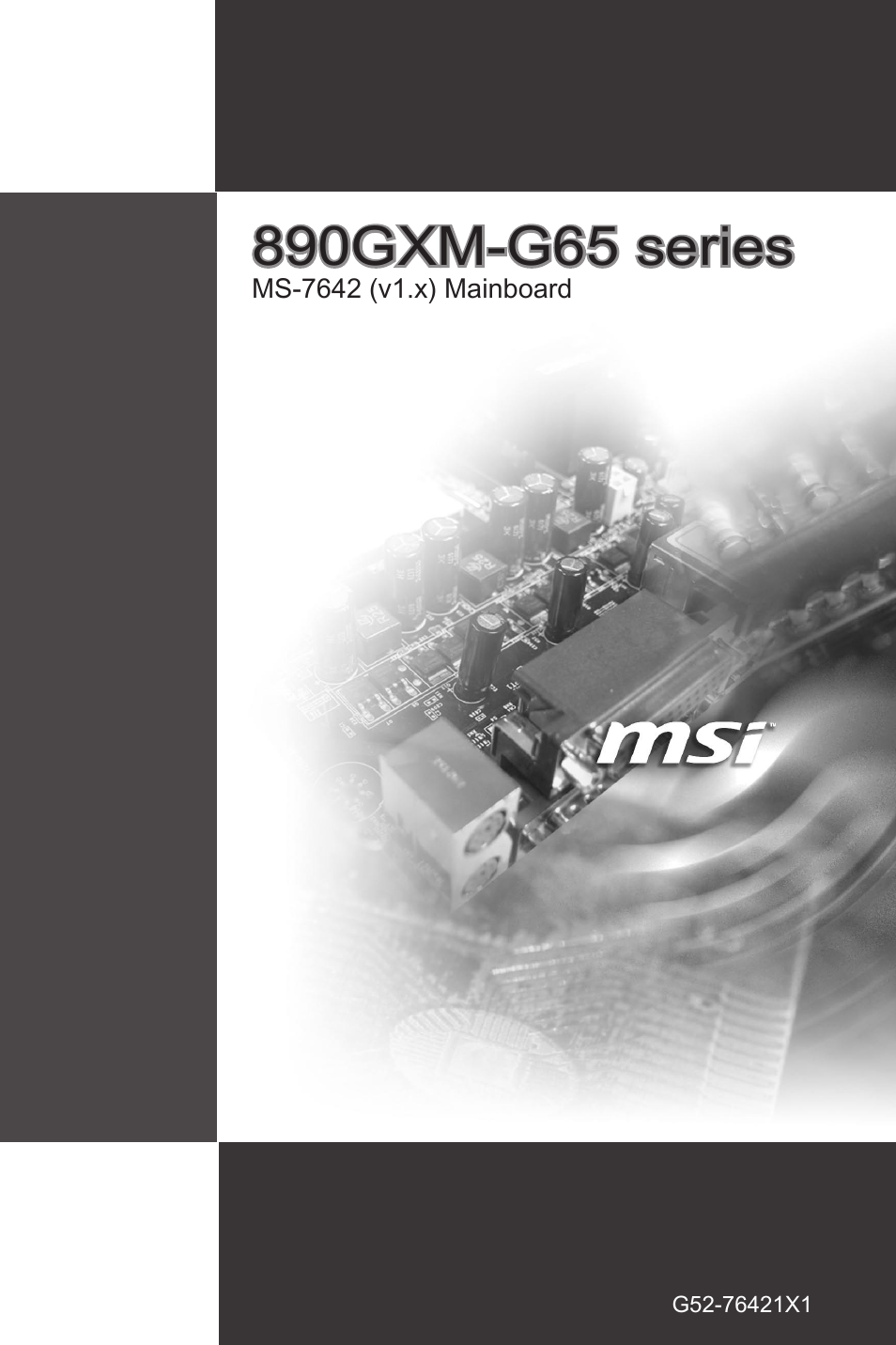 MSI 890GXM-G65 User Manual | 110 pages