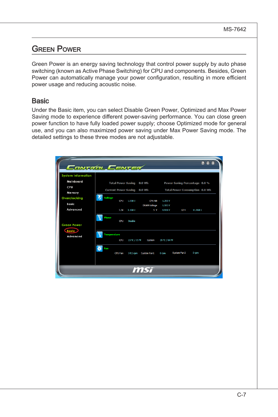 Green power | MSI 890GXM-G65 User Manual | Page 109 / 110