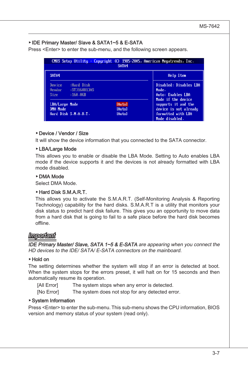 Important | MSI 890GXM-G65 User Manual | Page 47 / 110