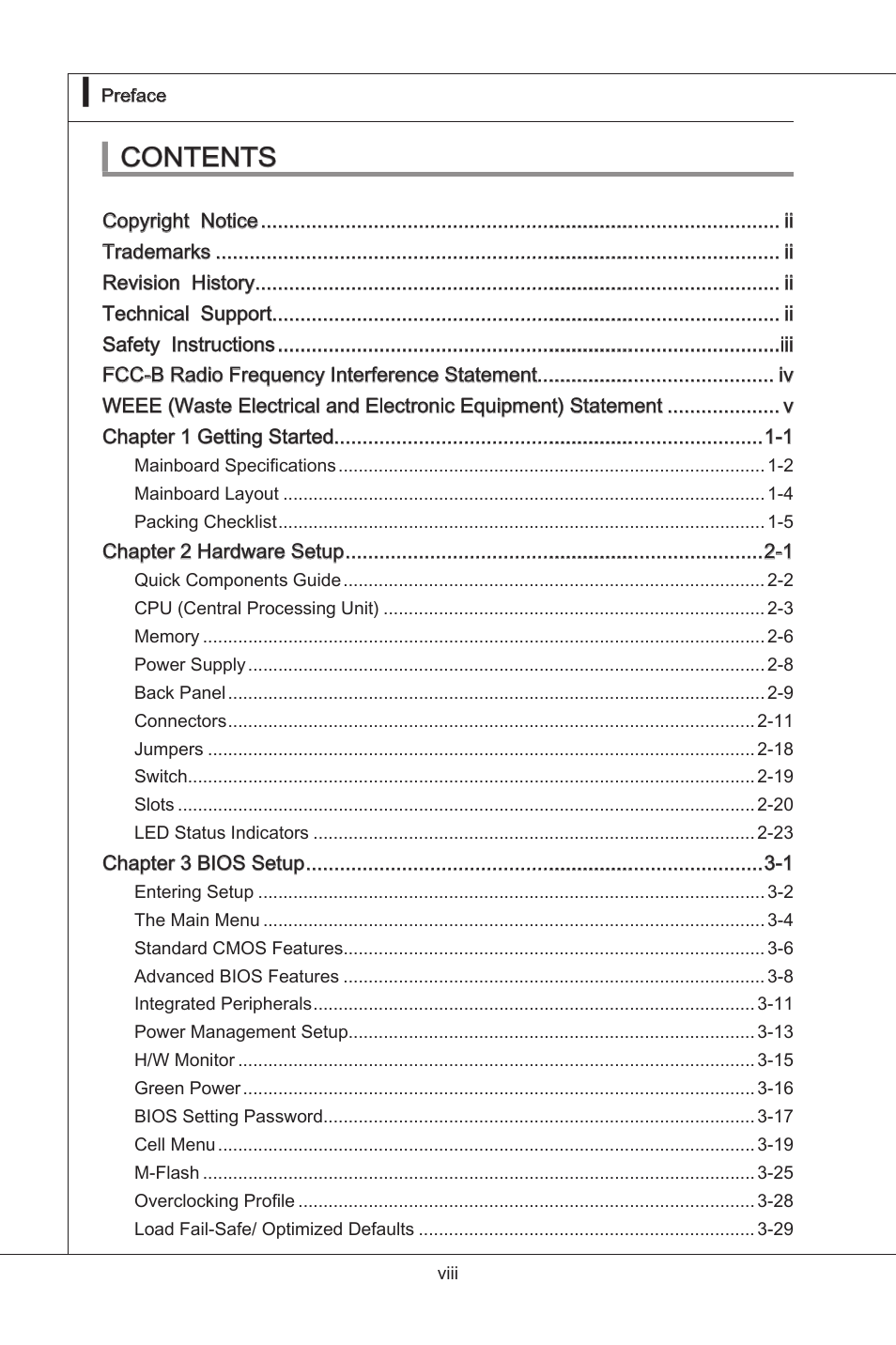 MSI 890GXM-G65 User Manual | Page 8 / 110