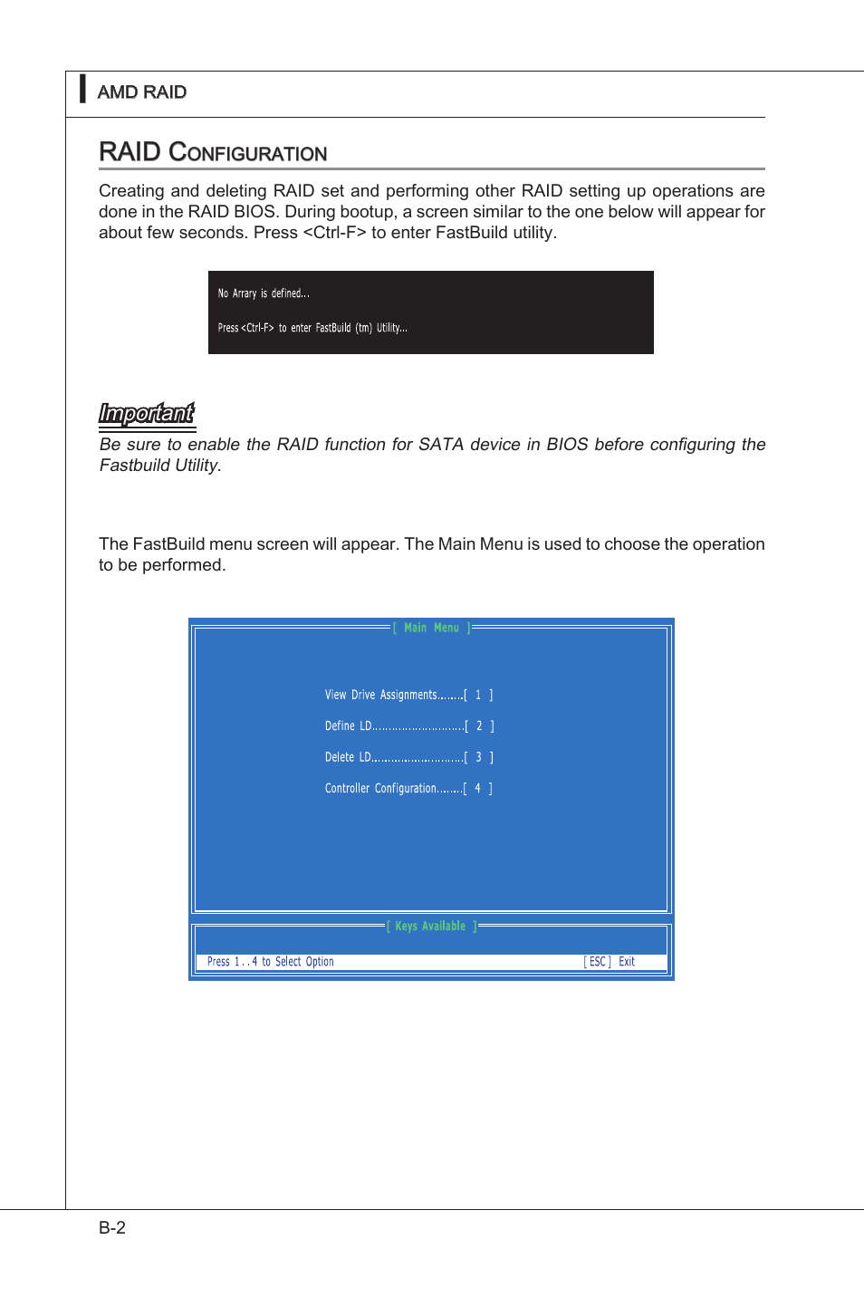 Raid configuration, Raid c | MSI 890GXM-G65 User Manual | Page 94 / 110