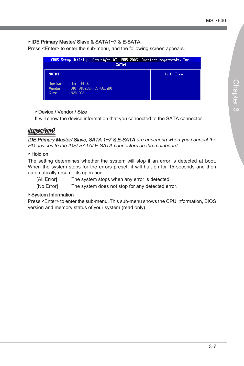 Chapter 3, Important | MSI 890FXA-GD70 User Manual | Page 51 / 90