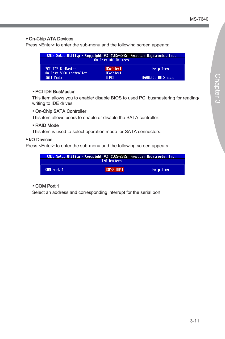 Chapter 3 | MSI 890FXA-GD70 User Manual | Page 55 / 90