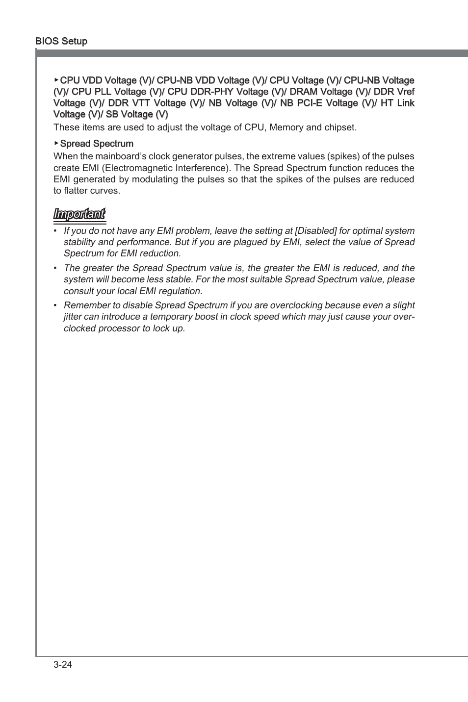 Chapter 3, Important | MSI 890FXA-GD70 User Manual | Page 68 / 90