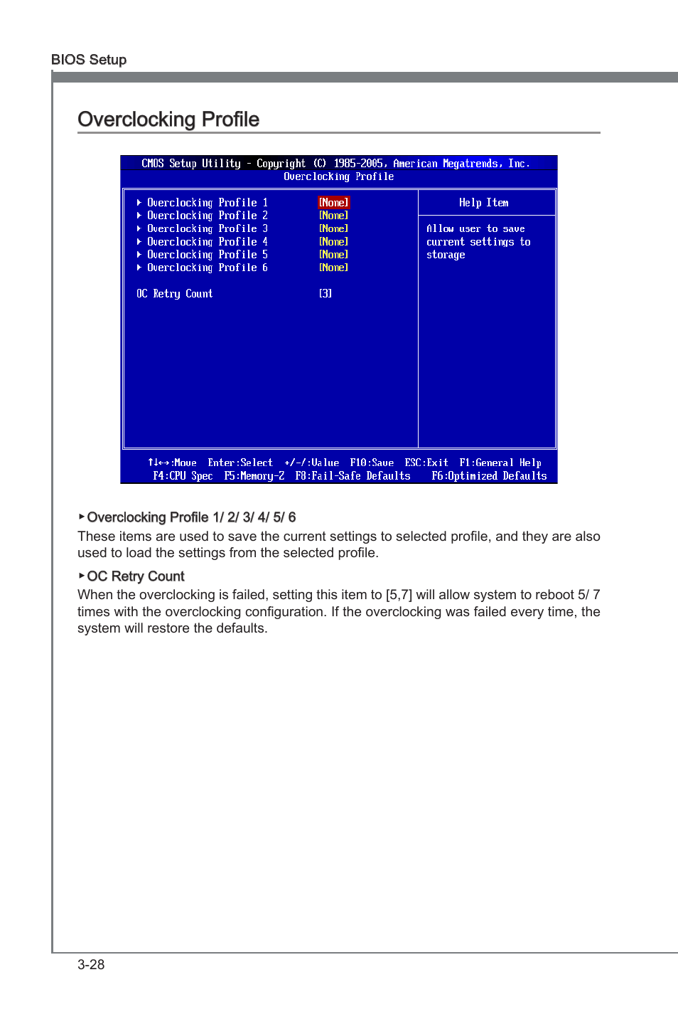 Overclocking profile, Overclockng profile -28, Chapter 3 | Chapter 3 overclockng profile | MSI 890FXA-GD70 User Manual | Page 72 / 90