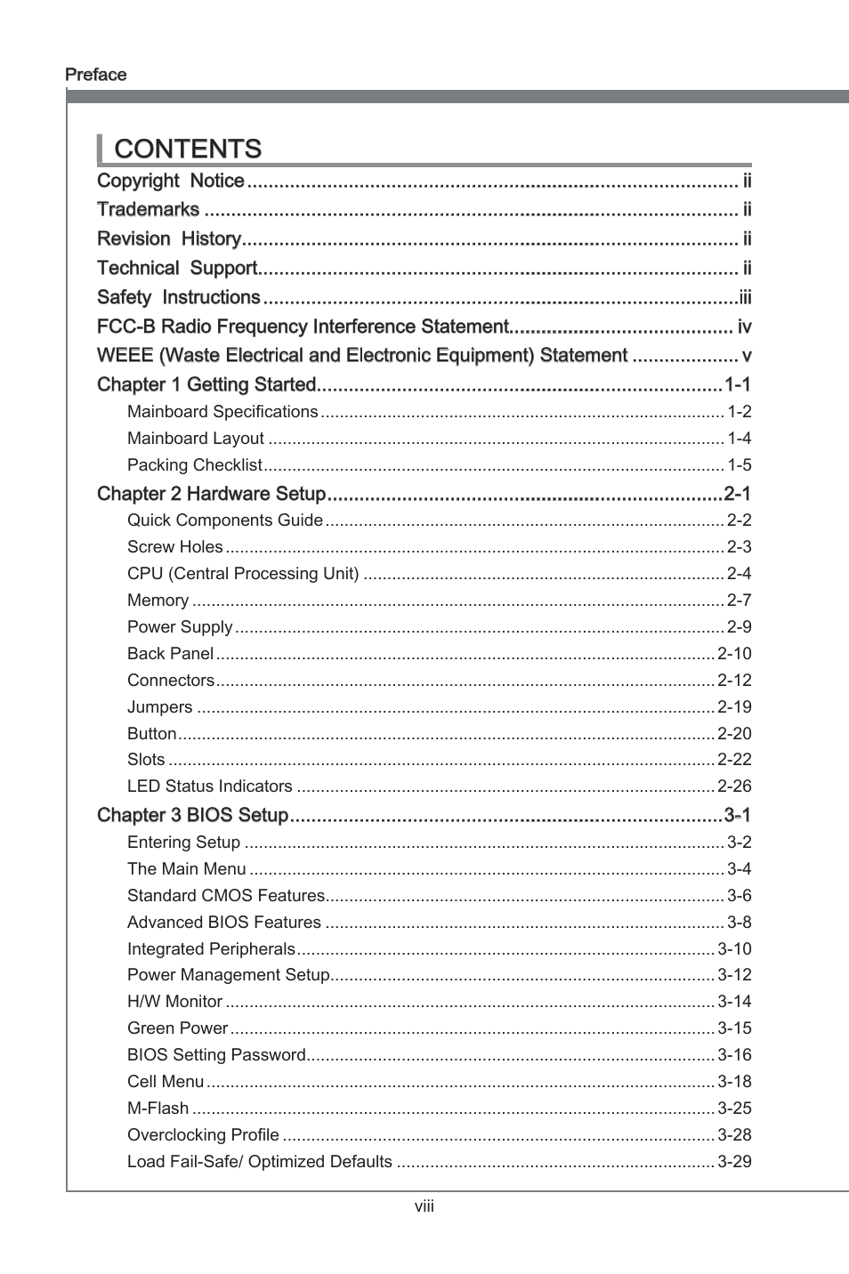 MSI 890FXA-GD70 User Manual | Page 8 / 90