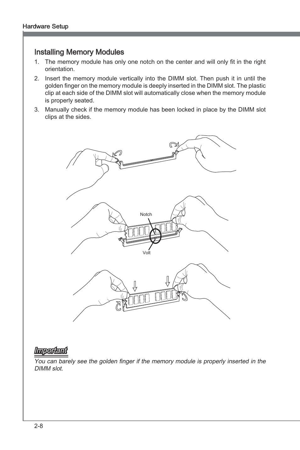 Chapter 2, Important | MSI 890FXA-GD65 User Manual | Page 24 / 80