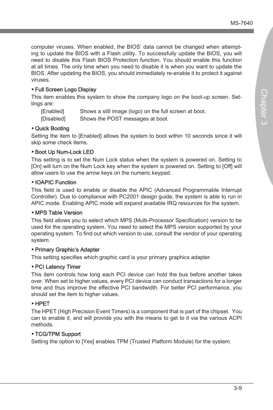 Chapter 3 | MSI 890FXA-GD65 User Manual | Page 45 / 80