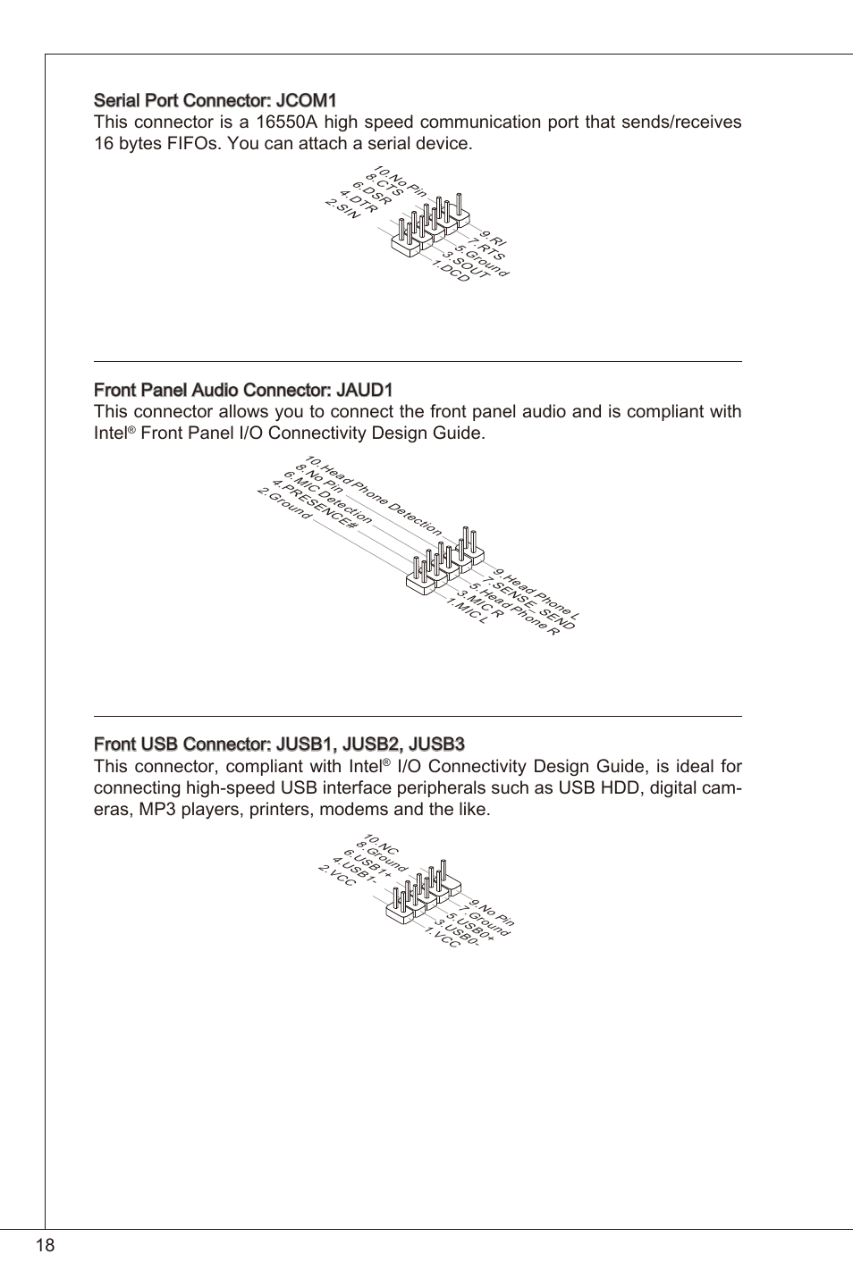 Front panel i/o connectivity design guide | MSI 880GMA-E35 (FX) User Manual | Page 18 / 169