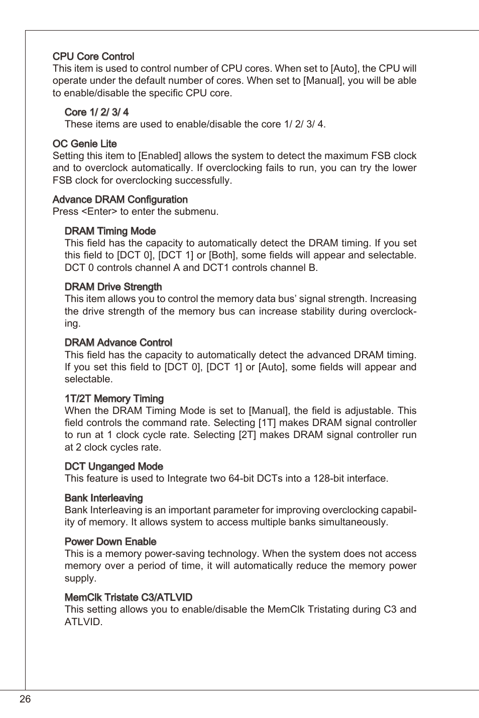 MSI 880GMA-E35 (FX) User Manual | Page 26 / 169