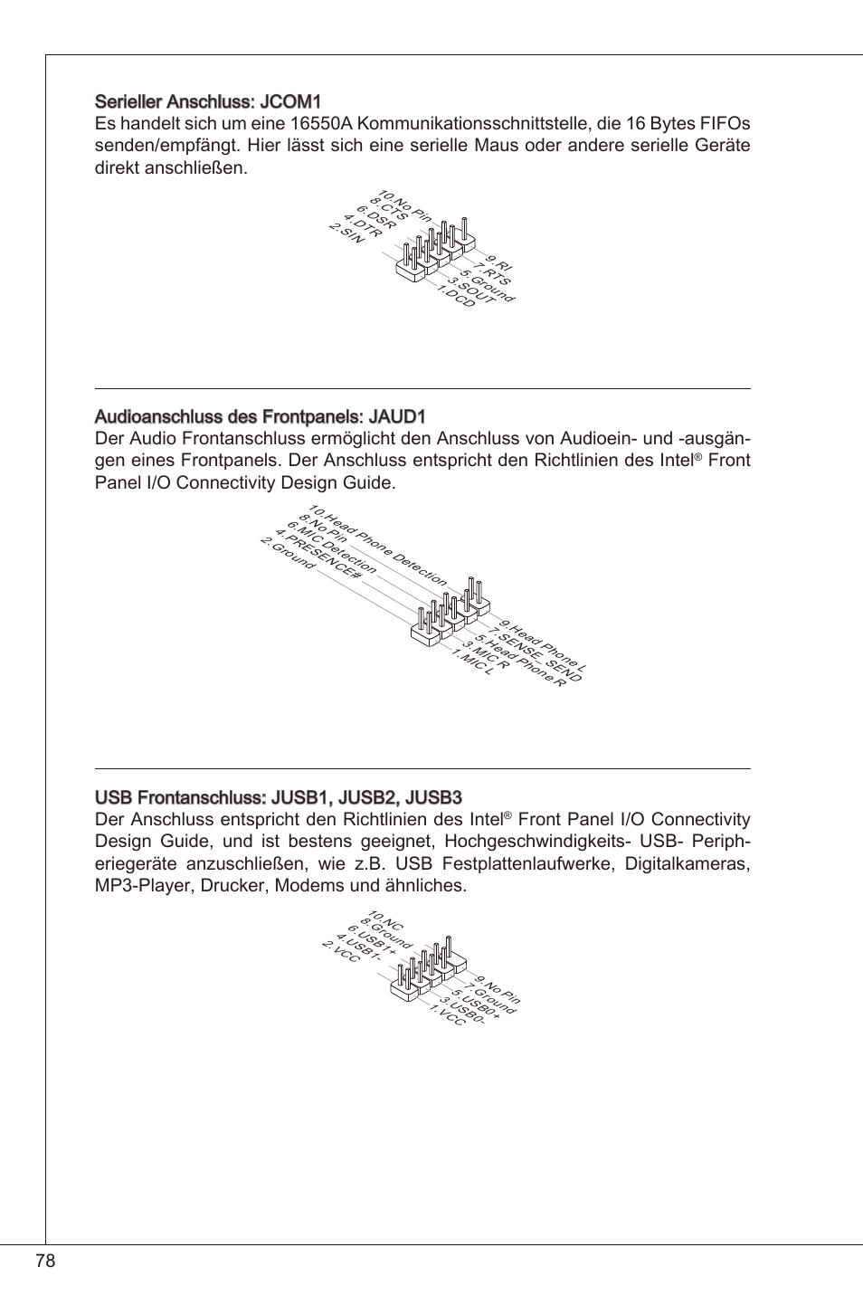 Front panel i/o connectivity design guide | MSI 880GMA-E35 (FX) User Manual | Page 78 / 169