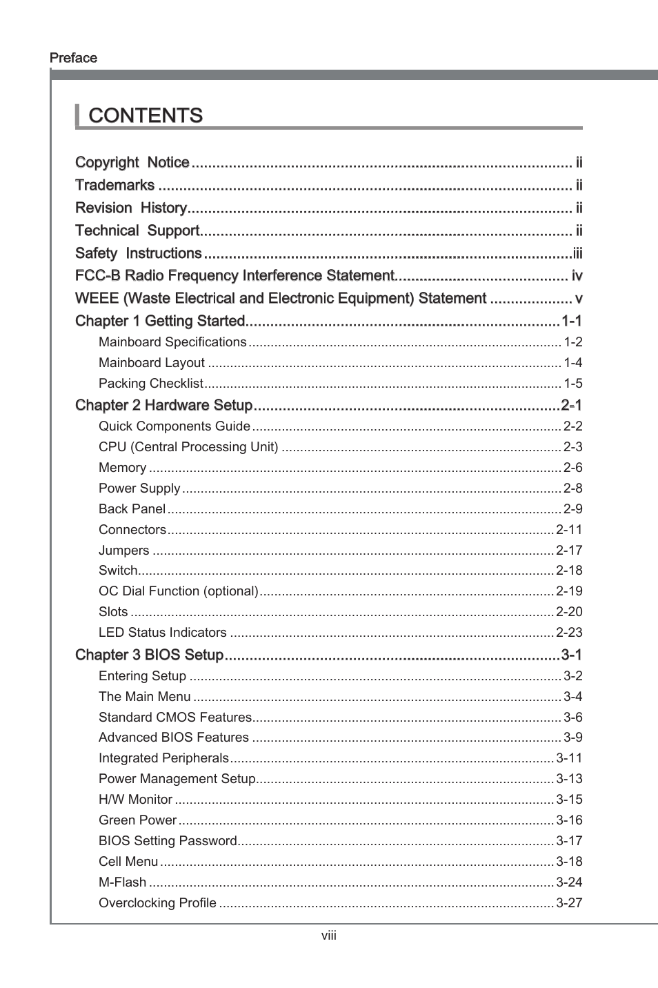 MSI 870S-G54 User Manual | Page 8 / 83