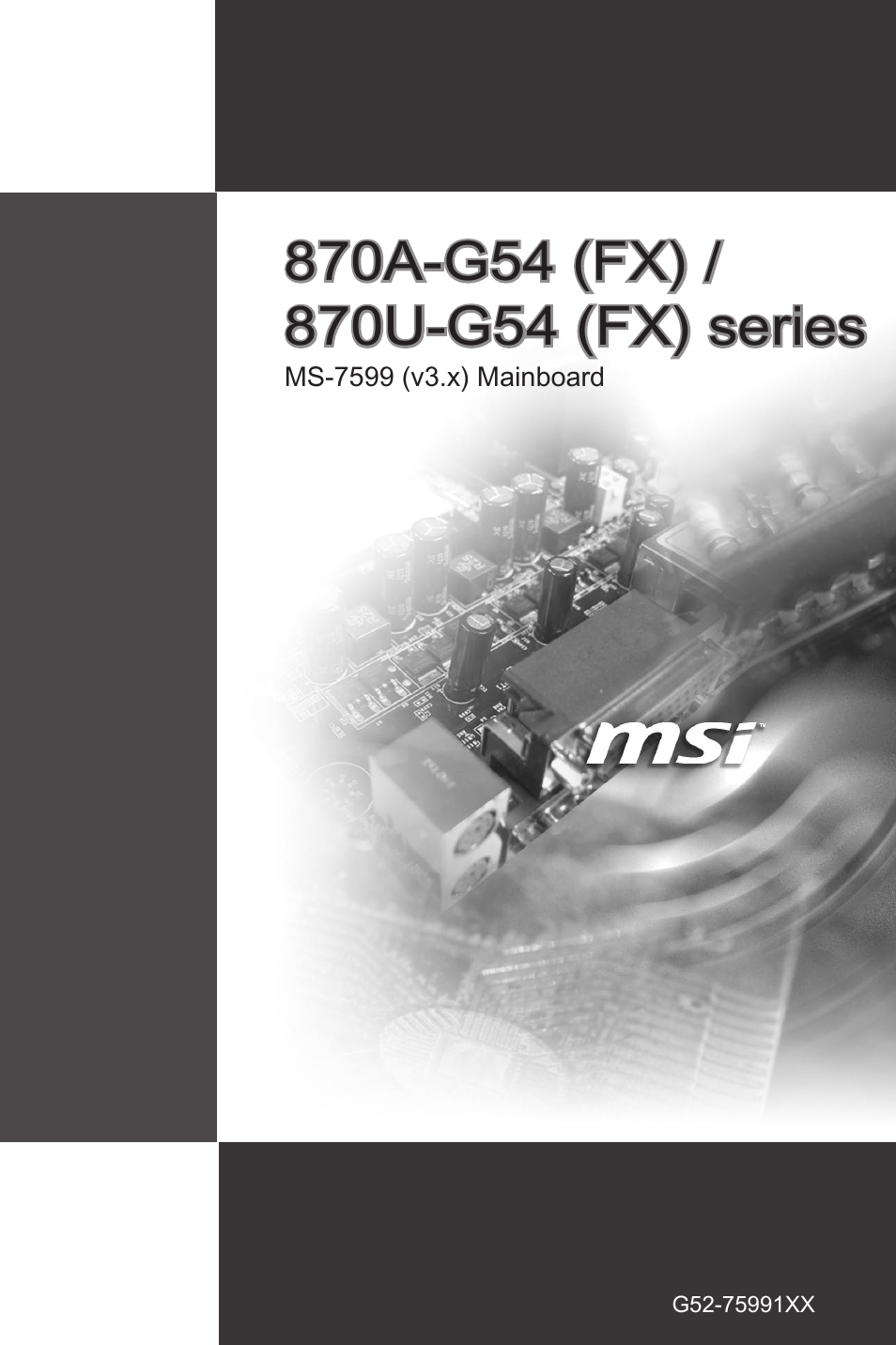 MSI 870A-G54 (FX) User Manual | 84 pages