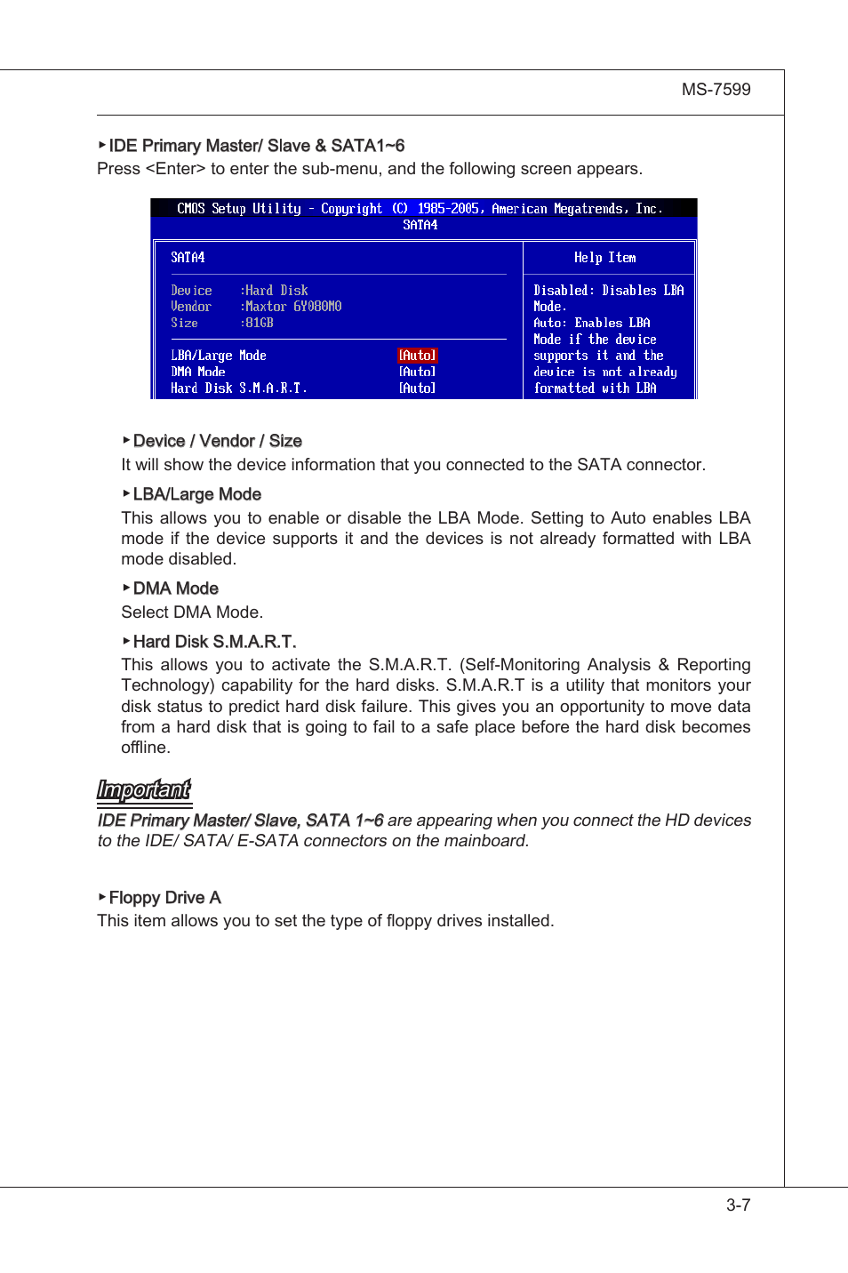 Important | MSI 870A-G54 (FX) User Manual | Page 47 / 84