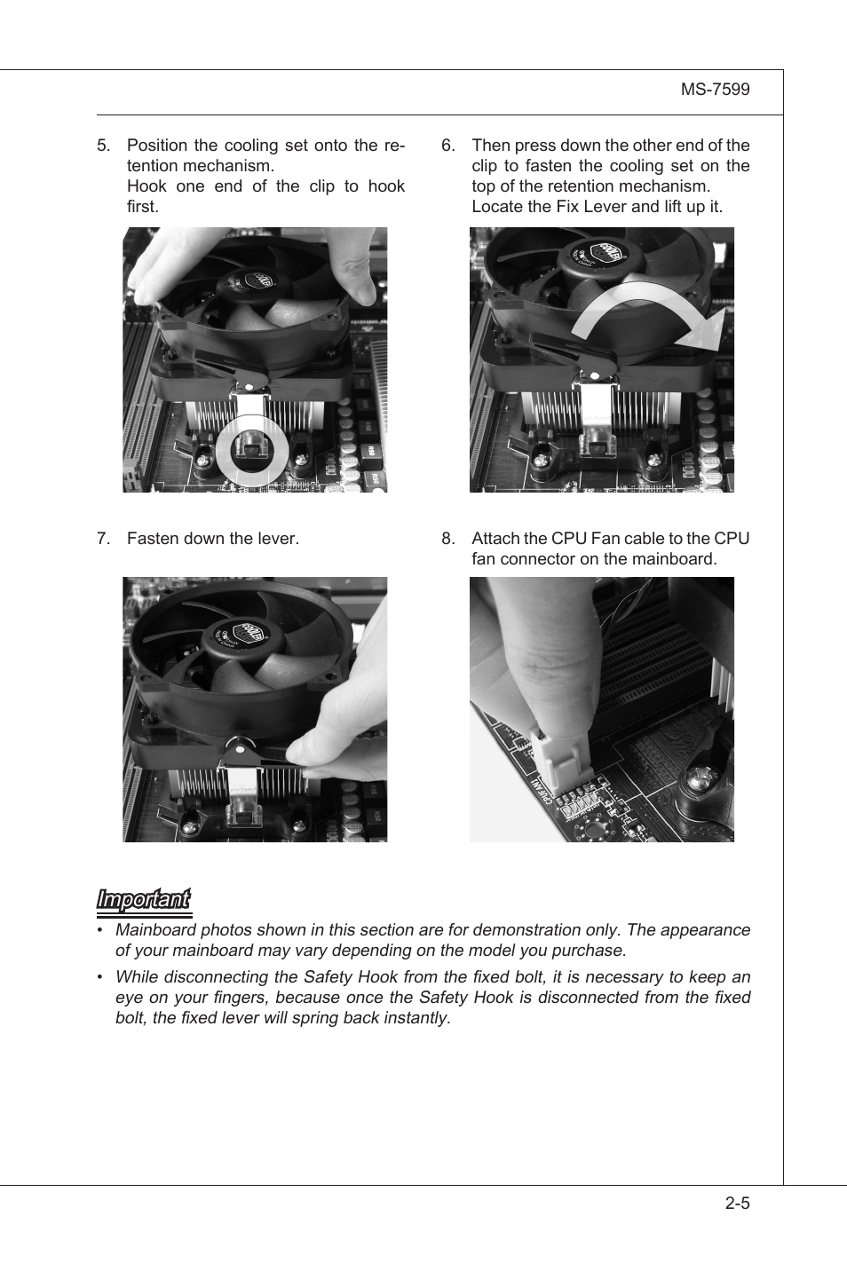 Important | MSI 870A-G54 User Manual | Page 20 / 83