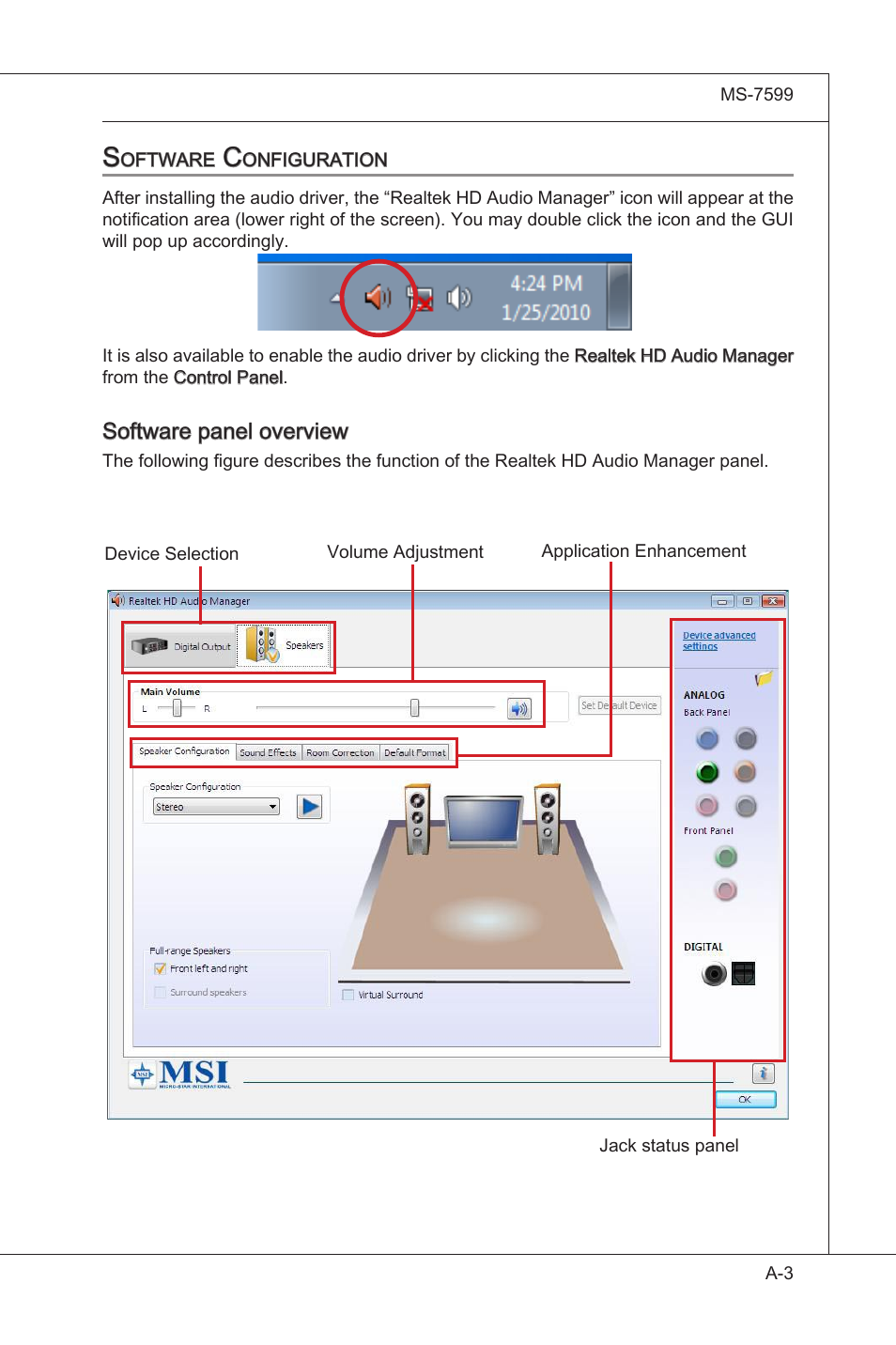 Software panel overvew | MSI 870A-G54 User Manual | Page 70 / 83