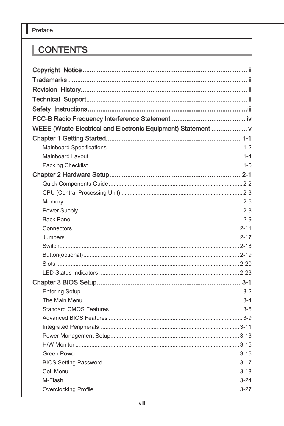 MSI 870A-G54 User Manual | Page 8 / 83