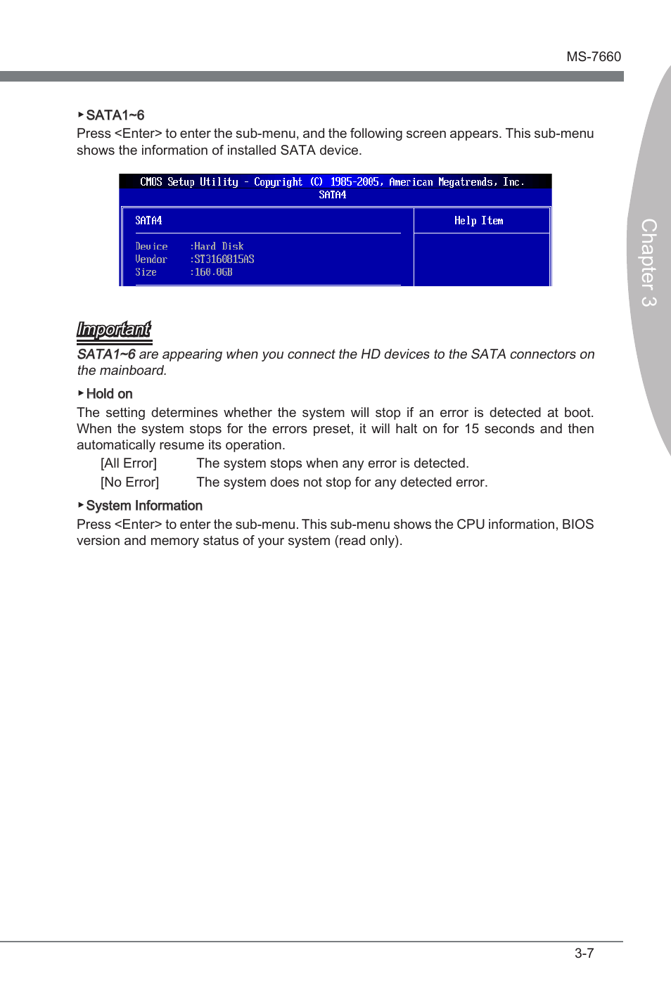 Chapter 3, Important | MSI 870A Fuzion Power Edition User Manual | Page 49 / 86