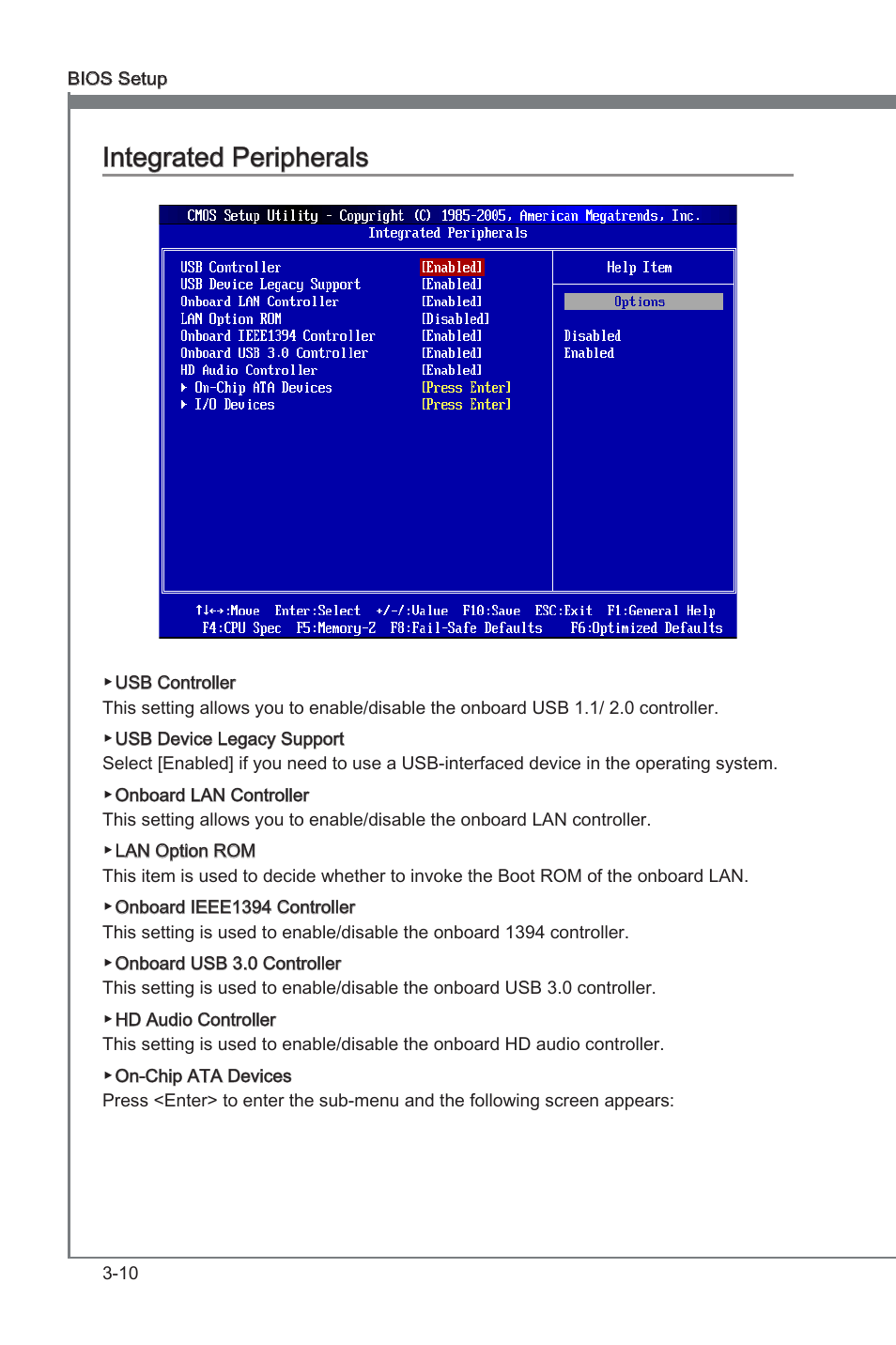 Chapter 3, Chapter 3 integrated perpherals | MSI 870A Fuzion Power Edition User Manual | Page 52 / 86