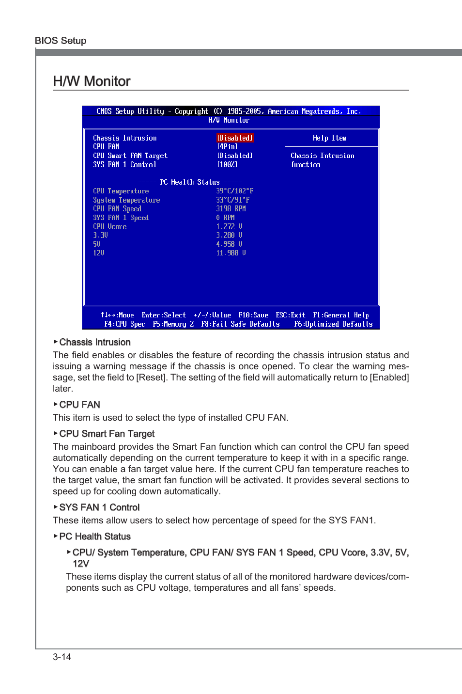 Chapter 3, Chapter 3 h/w montor | MSI 870A Fuzion Power Edition User Manual | Page 56 / 86