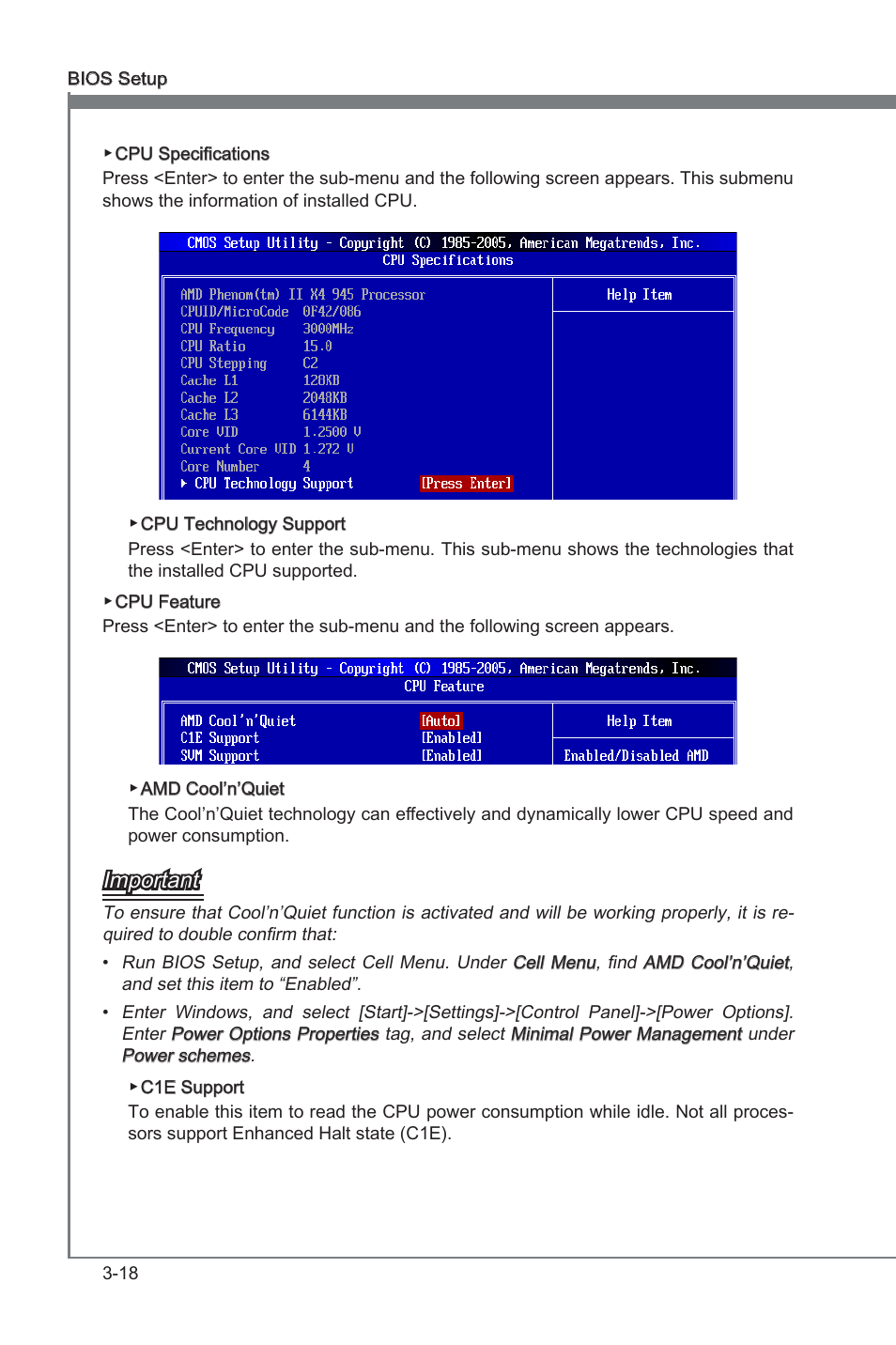 Chapter 3, Important | MSI 870A Fuzion Power Edition User Manual | Page 60 / 86