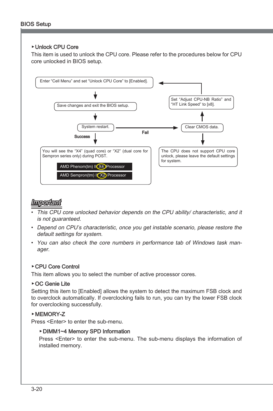 Chapter 3, Important | MSI 870A Fuzion Power Edition User Manual | Page 62 / 86