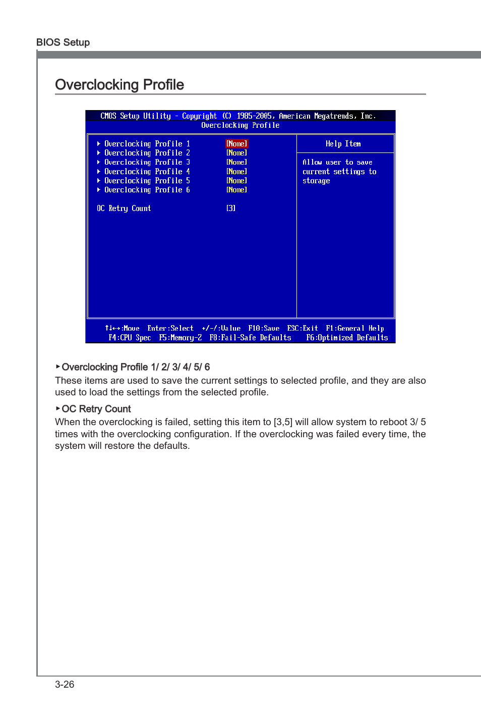 Chapter 3, Chapter 3 overclockng profile | MSI 870A Fuzion Power Edition User Manual | Page 68 / 86