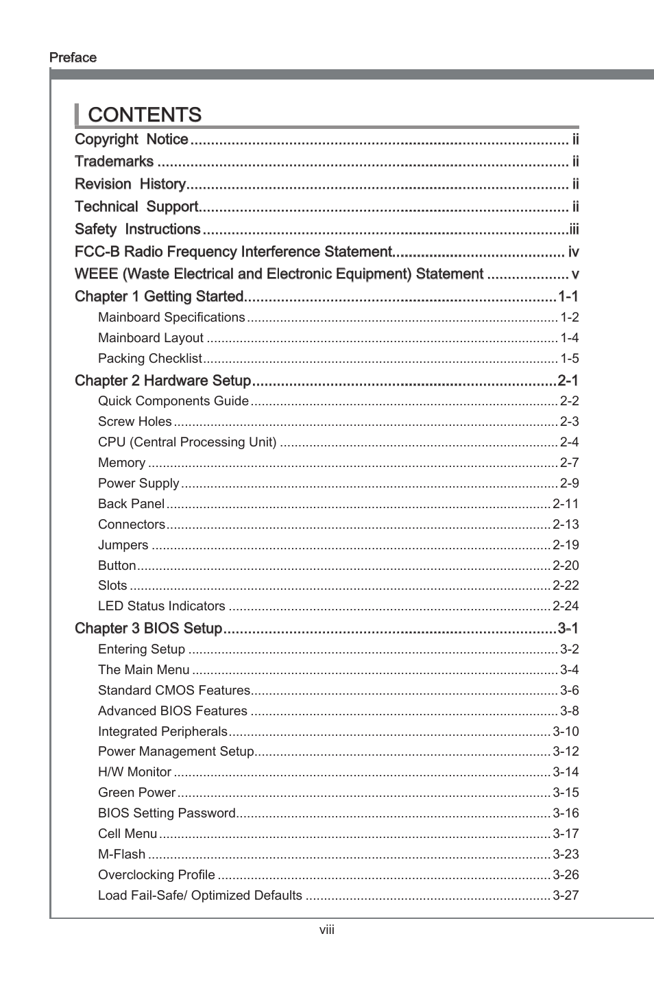 MSI 870A Fuzion Power Edition User Manual | Page 8 / 86