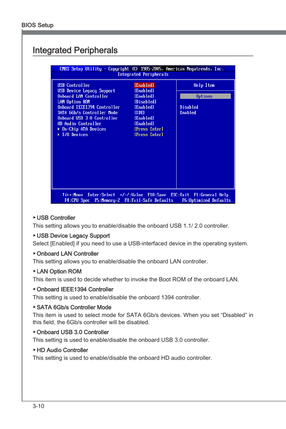 Integrated perpherals -10, Chapter 3, Chapter 3 integrated perpherals | MSI 870A Fuzion User Manual | Page 50 / 94