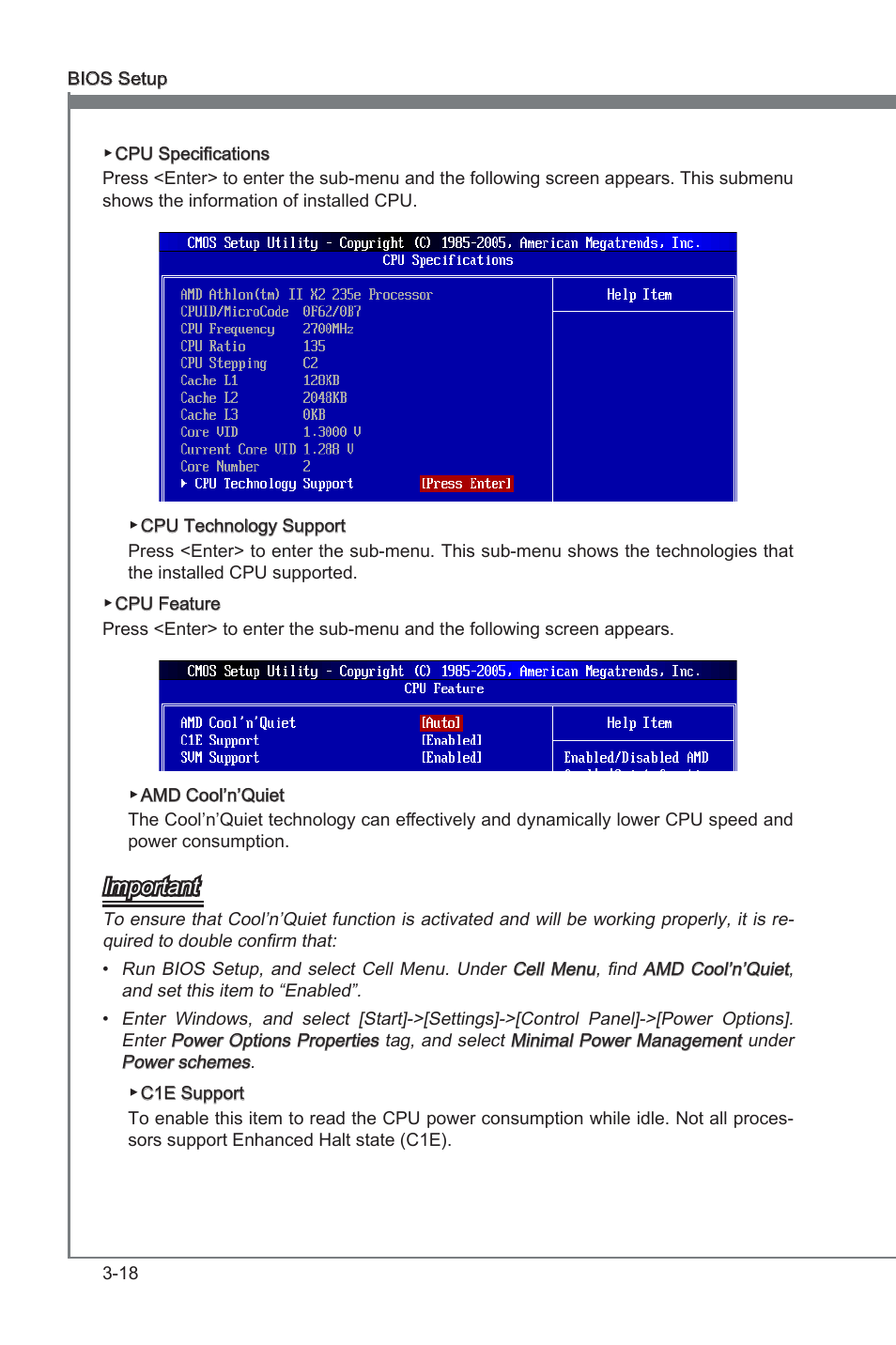 Chapter 3, Important | MSI 870A Fuzion User Manual | Page 58 / 94