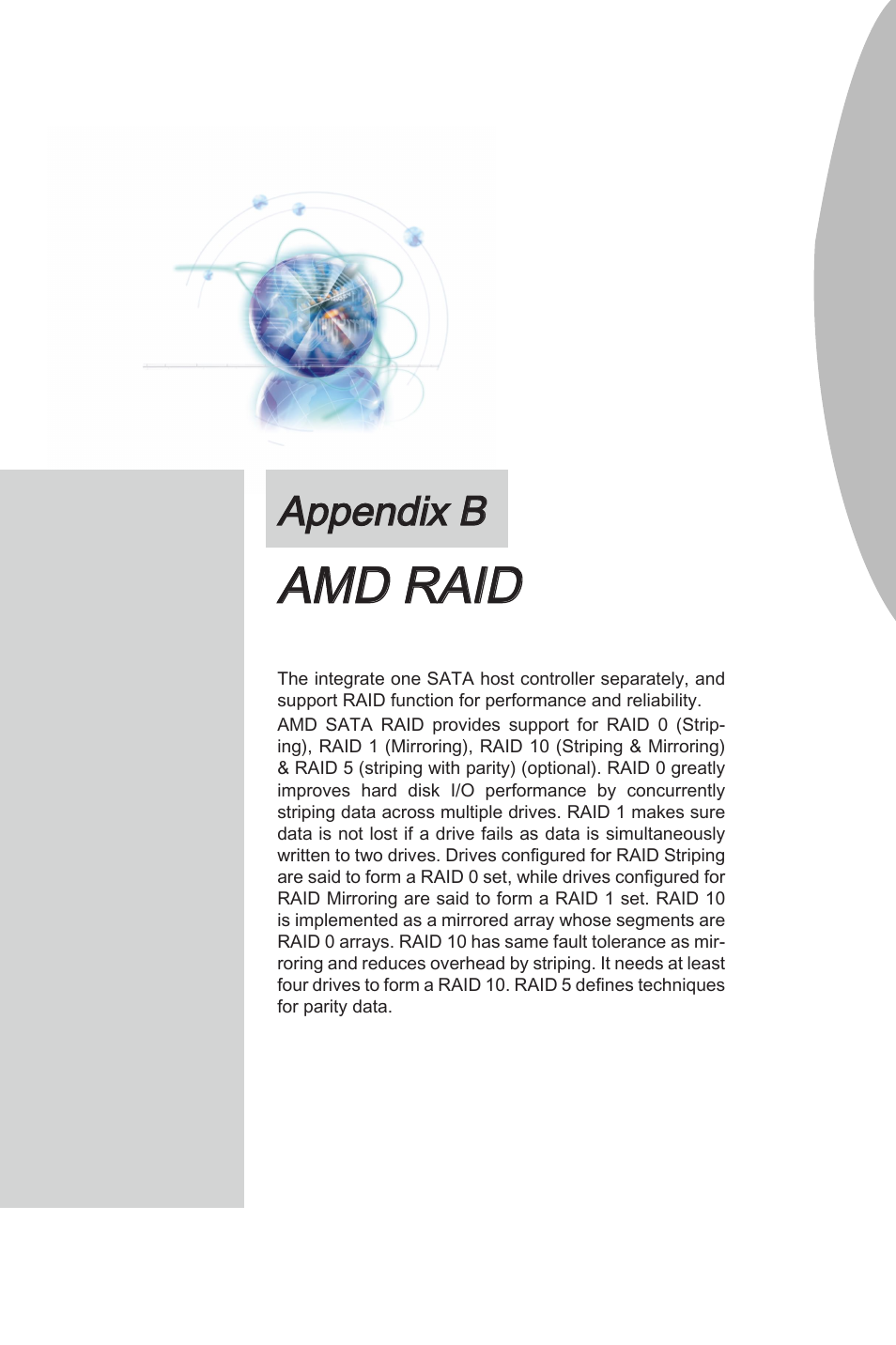 Amd raid, Appendx b | MSI 870A Fuzion User Manual | Page 75 / 94