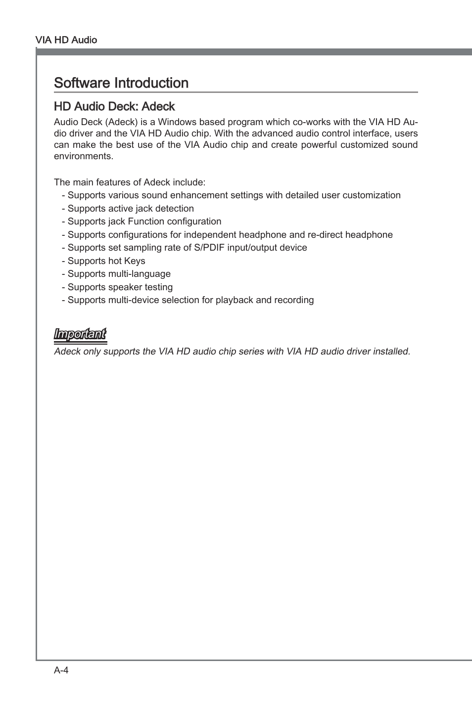 Append x a, Append x a software introducton | MSI 870-G45 User Manual | Page 69 / 104