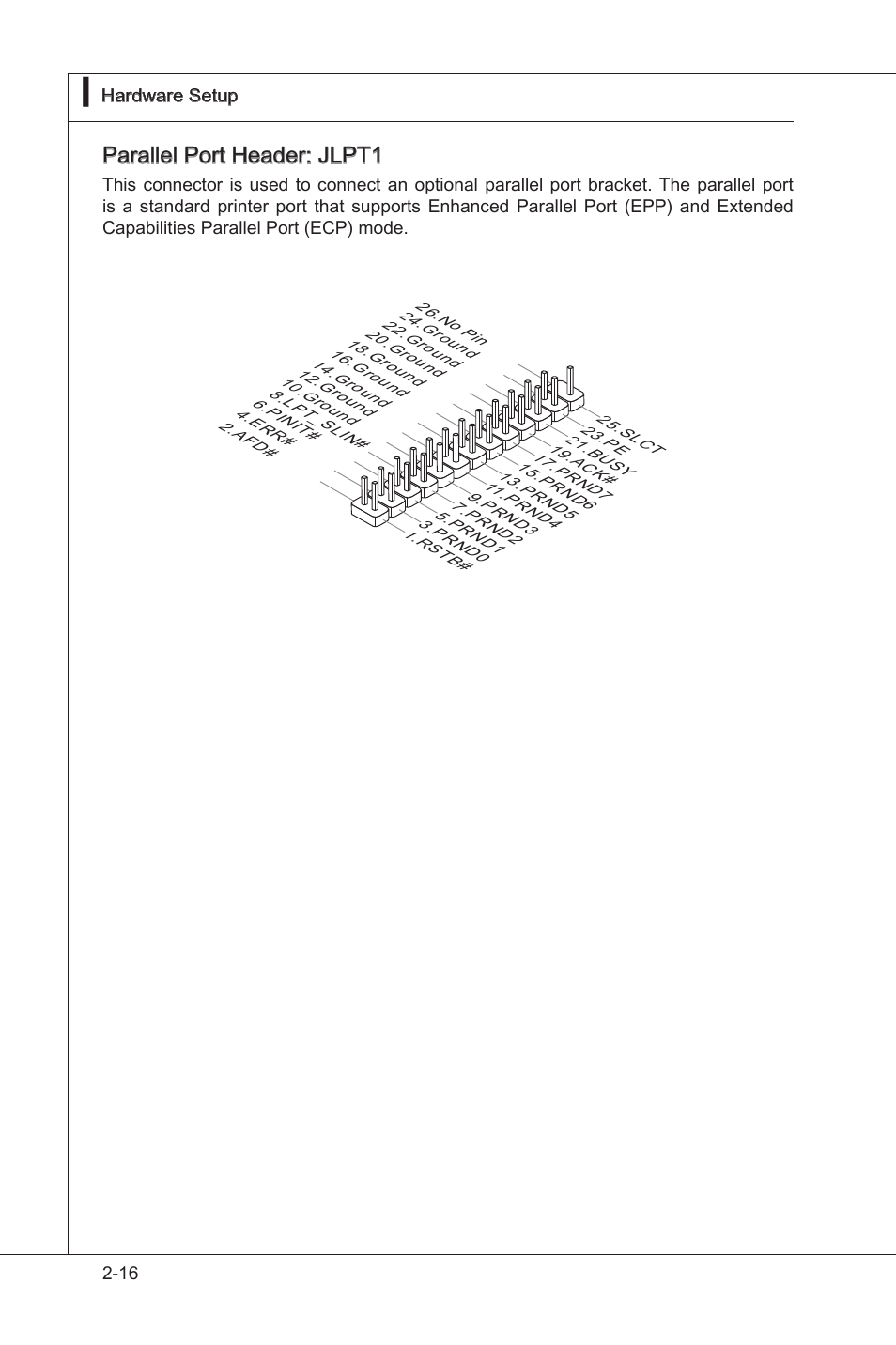 Parallel port header: jlpt1 | MSI 785GTM-E45 User Manual | Page 32 / 106