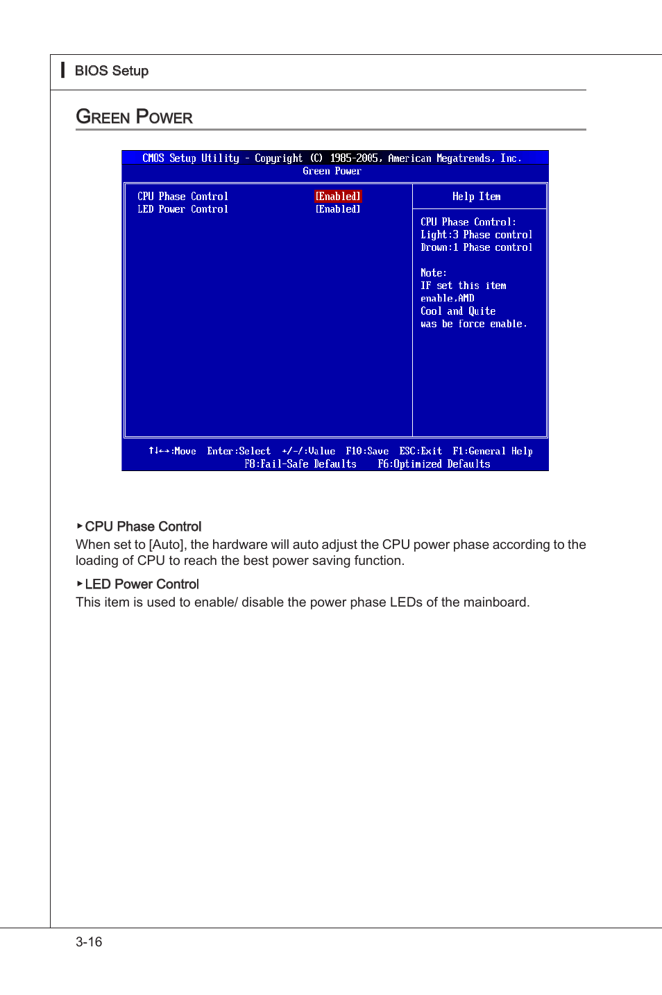 Green power, Green power -16 | MSI 785GTM-E45 User Manual | Page 52 / 106