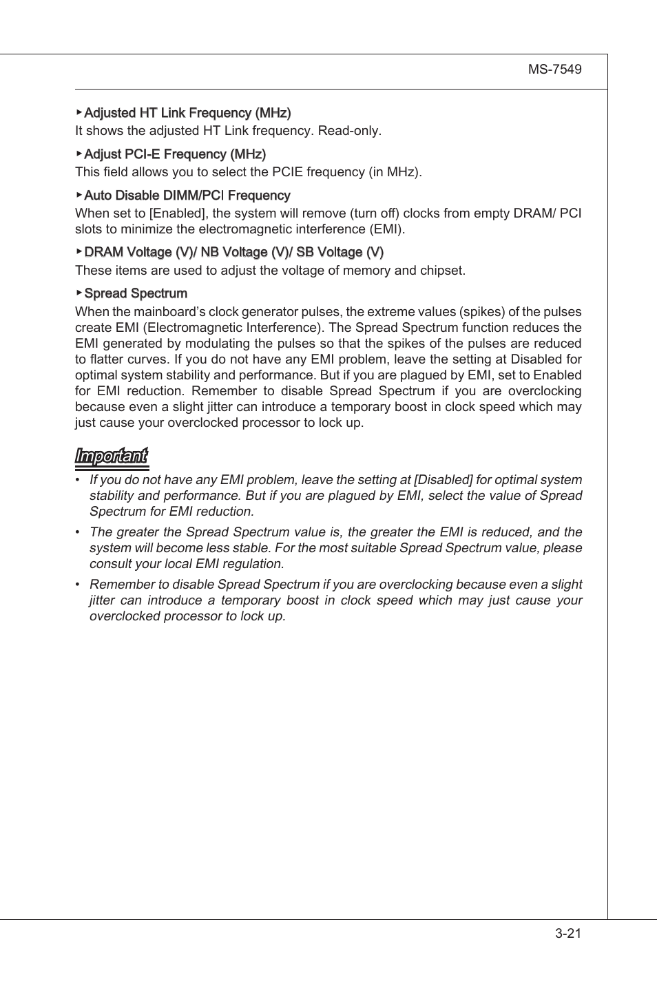 Important | MSI 785GTM-E45 User Manual | Page 57 / 106