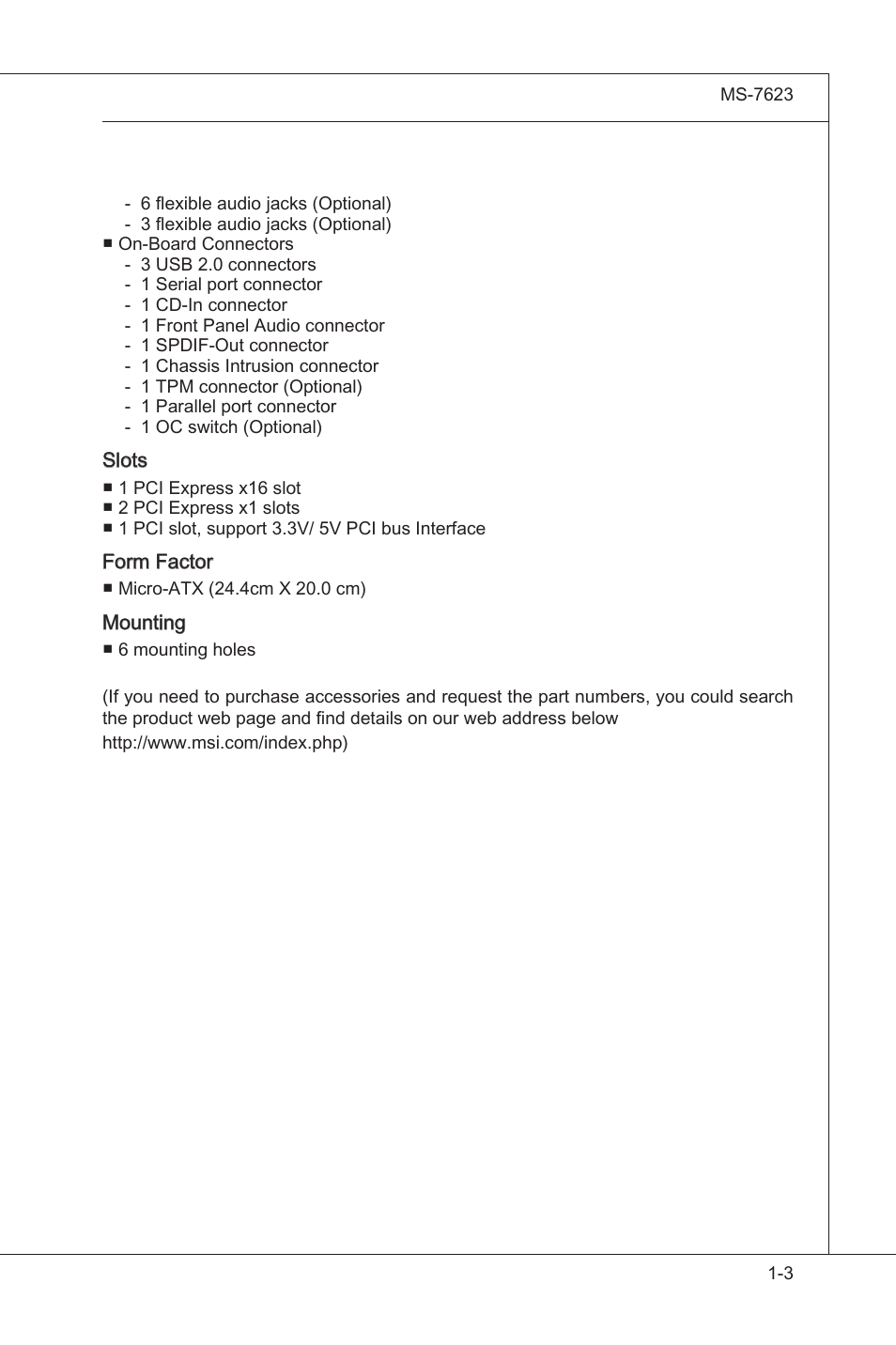 MSI 760GM-P35 User Manual | Page 13 / 97
