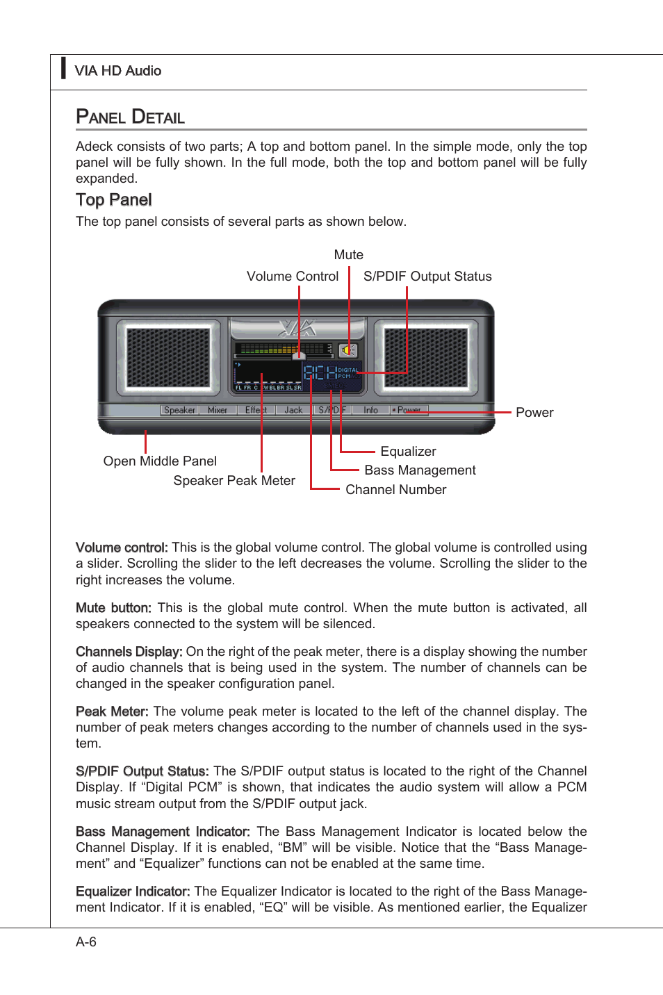 Top panel | MSI 760GM-P35 User Manual | Page 72 / 97
