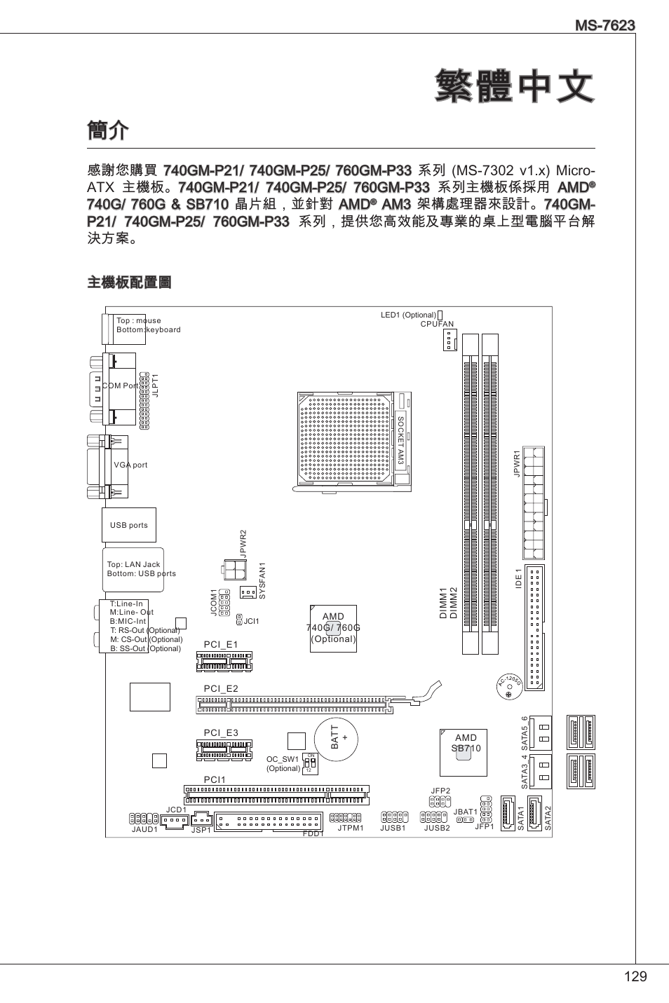 繁體中文 | MSI 760GM-P33 User Manual | Page 129 / 169