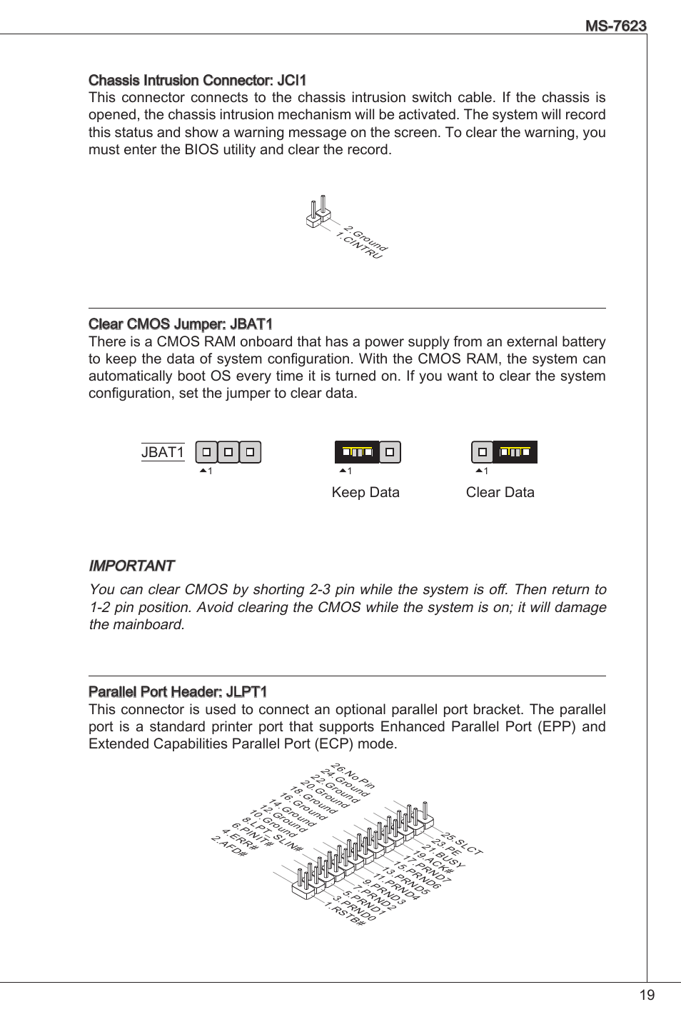 Front panel i/o connectivity design guide | MSI 760GM-P33 User Manual | Page 19 / 169