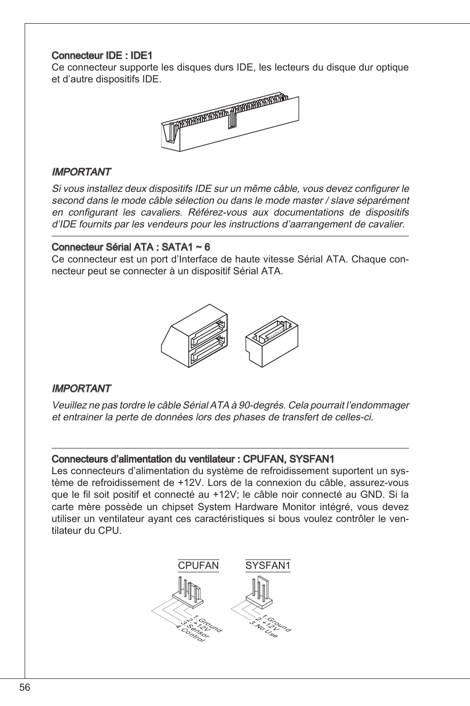 Front panel i/o connectivity design guide, Jfp1, Cpufan | Sysfan1 | MSI 760GM-P33 User Manual | Page 56 / 169