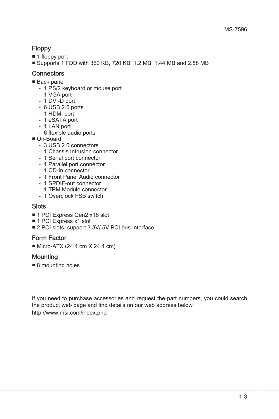 MSI 760GM-E51 (FX) User Manual | Page 13 / 108