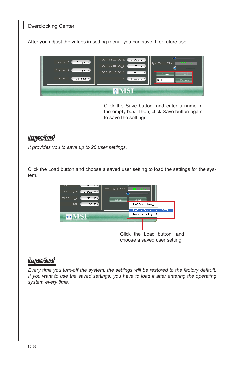 Important | MSI 760GM-E51 User Manual | Page 106 / 106
