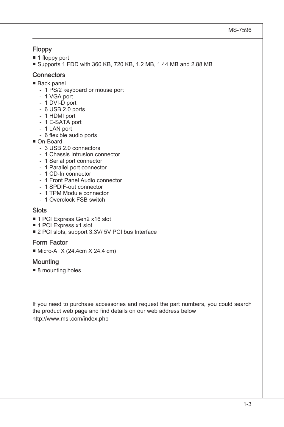 MSI 760GM-E51 User Manual | Page 12 / 106